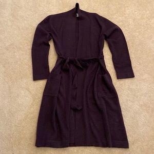 Restoration Hardware 100% Cashmere Robe Plum XS